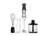 Batidora de mano - Taurus HBA2300X, 2300W, Función TURBO, Incluye vaso medidor de 1 L, picador y emulsionador, Acero Inoxidable, Plateado