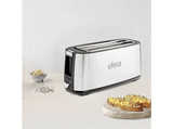 Tostadora - Ufesa Toastie Duo Plus, 1400 W, 2 ranuras, 2 rebanadas, 7 niveles potencia, Plata