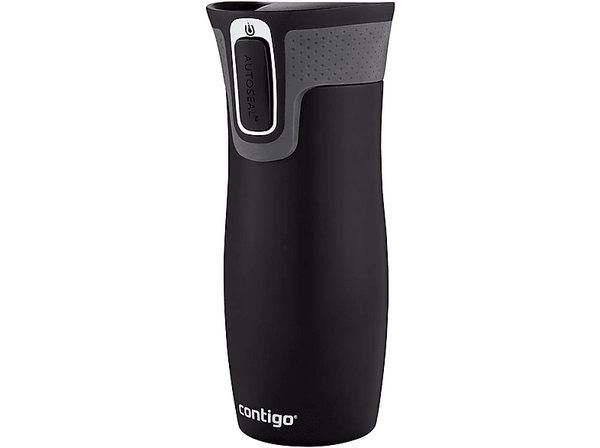 Termo - Contigo West Loop, 470 ml, Acero Inoxidable, Negro