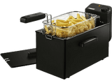 Freidora - Princess 182727 Black Fryer, 2000W, 3L de capacidad, Filtro de aceite de seguridad