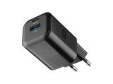Cargador de pared - CellularLine Multipower 2 GaN, 65 W, Carga rápida, Universal, Negro