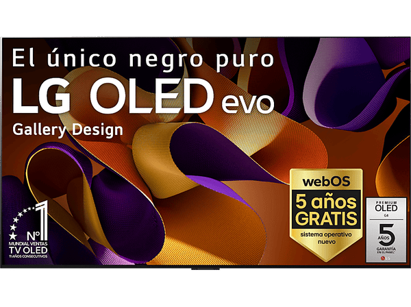 TV OLED 55" - LG OLED55G45LW, UHD 4K, Procesador Inteligente 4K α11, Smart TV, DVB-T2 (H.265), Negro