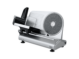 Cortafiambres - Jata JECF1054, 200W, Regulador de Corte de Precisión de 0 a 15 mm, Base Antideslizante, Cuchilla INOX Stonite 22cm, Plata