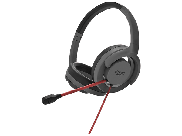 Auriculares gaming - Vieta Ventus, Circumaurales, Cable, Micrófono, Negro