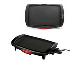 Plancha de asar - Moulinex Accessimo CB560811, 1.800 W, Termostato Multiposición, Recubrimiento Antiadherente, Negro
