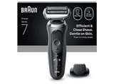 Afeitadora - Braun Series 7 72-G1200S, 3 modos, 1 accesorio de precisión, 60 min autonomía, Afeitado en seco y en mojado, Gris