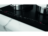 Placa inducción - Whirlpool WB B3760 BF, Inducción, 3 zonas, 9 niveles, Eléctrica, Biselado frontal, Negro