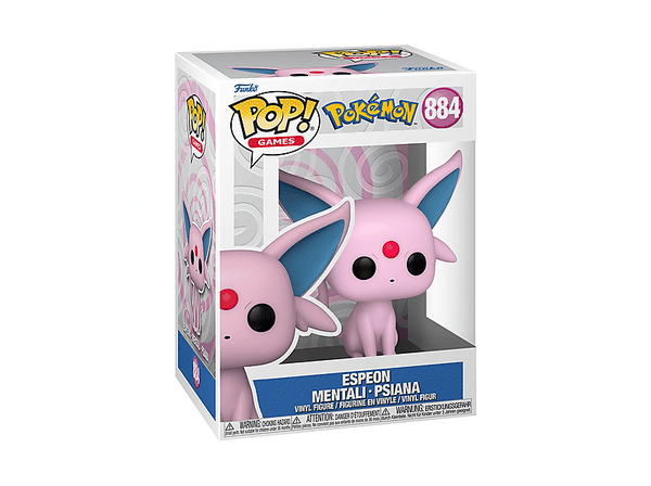 Figura Funko Pop! - Games: Pokémon - Espeon Mentali - Psiana, Vinilo, 9 cm