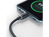 Cable USB - Baseus Crystal Shine, USB-C a USB-C, 120 cm, 100w, 480 Mbps, Carga ultrarrápida, Con trenzado resistente, Negro