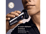 Afeitadora - Braun Afeitadora eléctrica NEVO 17010C, Tecnología AeroTouch, Centro de limpieza NEVO Care 7 en 1, Estuche de carga, Wet&Dry, Grafito