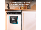 Lavavajillas - Cecotec Bolero Aguazero 6700 B, 15 cubiertos, 14 programas, Motor Inverter Plus, Clase B, Pantalla FullColor XXL, 60 cm, White