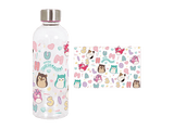 Botella - Sherwood Squishmallows, 850 ml, Plástico libre de BPA, Transparente