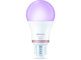 Bombilla inteligente - WiZ  PHI WFB 60W A60 E27 822-65 RGB 2PF/6, Control inalámbrico, Luz blanca y suave regulable, Blanco