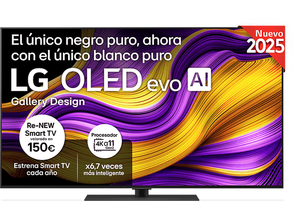 TV OLED 55" - LG OLED55G56LS, OLED 4K, Procesador Inteligente α11 AI Processor 4K Gen2, Smart TV, DVB-T2 (H.265), Rocky Black