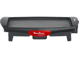 Plancha de asar - Moulinex Accessimo CB560811, 1.800 W, Termostato Multiposición, Recubrimiento Antiadherente, Negro