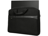Maletín para portátil - Targus GeoLite EcoSmart Slim Brief, 15-16, Resistente al agua, Correa Extraíble,  Negro