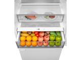 Frigorífico combi integrable - Midea MDRE554FGD01, Total NoFrost, 194 cm, 403 l, Metal Cooling, Fast Freezing, Blanco