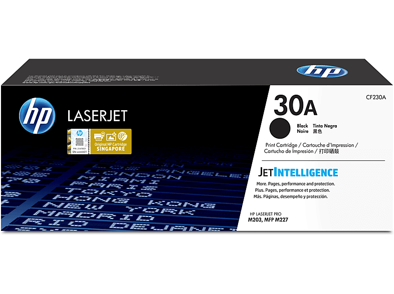 Tóner - HP 30A LaserJet, Negro, CF230A