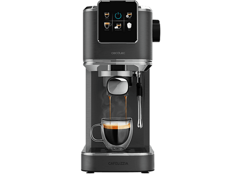 Cafetera express - Cecotec Cafelizzia ColdBrew, 20 bares, 1.2L, Doble salida, Vaporizador orientable, Sistema ColdBrew, Desmontable, Black