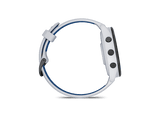 Reloj deportivo - Garmin Forerunner 265, Blanco/Azul, 22mm, Pantalla Táctil AMOLED 1.3, 13 días Autonomía, Morning Report, 8GB