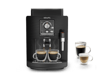 Cafetera superautomática - Krups Intensity EA50K9, 4 bebidas, Espumador de leche manual, Granos de cafe, 15 bares, 1.7l, 2 Tazas, Compacta, negro