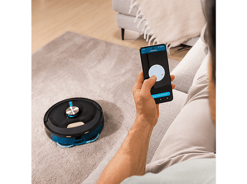 Robot aspirador - Cecotec Conga Y100 Spin AI, 2.8 l, Programable, Base de Carga, 220 m², Negro