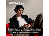 Auriculares inalámbricos - Sony WH-1000XM6, Cancelación ruido, 30h Autonomía, Hi-Res, Carga Rápida, Cómodo, Plegable, iOS/Android, Rosa