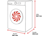 Lavadora carga frontal - AEG LFE6D94O4B, 9 kg, 1400 rpm, 10 programas, IA Wash Assist, Cajón largo, Blanco