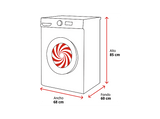 Lavadora secadora - Candy BWR 4128BL8-S, Motor Inverter SpeedDrive, 16 programas, 12 kg + 8 kg, Wi-Fi, Blanco