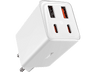 Cargador de pared - Baseus GaN6 Pro, Universal, 65W, 2x USB-A, 2x USB-C, Blanco