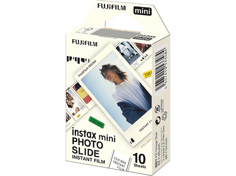 Película fotográfica - Fujifilm Instax Mini Photo Slide, 10 hojas, 54 x 86 mm, Para cámaras Instax Mini