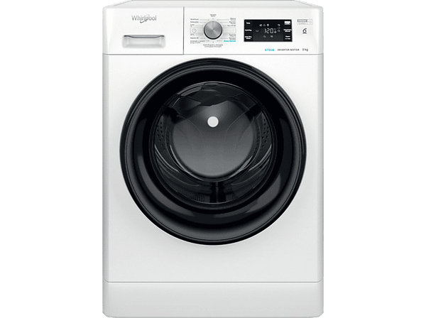 Lavadora carga frontal - Whirlpool FFB 9489 BV SPT, 9 kg, 1400 rpm, 14 Programas, Inverter, Libre instalación, Blanco