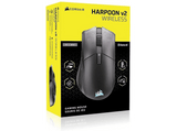 Ratón gaming - Corsair Harpoon V2, Inalámbrica con cable, 26000 dpi, Negro