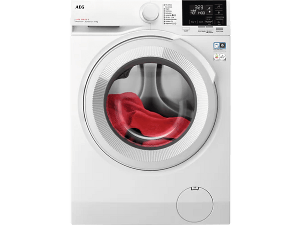 Lavadora carga frontal - AEG LFR6194O2Q, 9 kg, 1400 rpm, Tecnología ProSense, Autodosificación, Blanco
