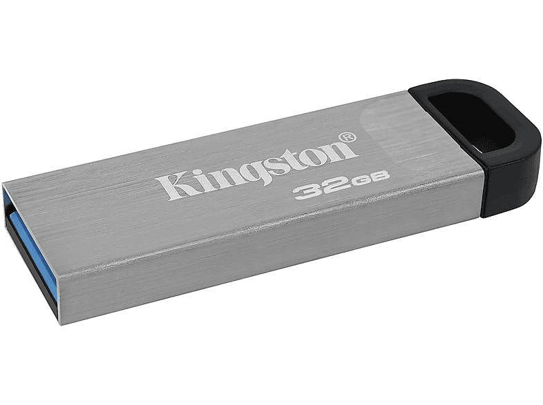 Memoria USB 32 GB - Kingston Datatraveler, USB 3.2, Plata