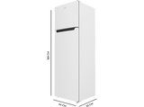 Frigorífico dos puertas - Cecotec Bolero CoolMarket 2D 261 White E, Capacidad 261 L, Modo Fast Freezing, LED interior, Clase energética E, White