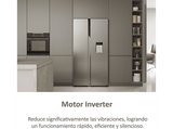 Frigorífico americano - Haier SBS  90 Series 5 HSR5918DWMP, No Frost, 177 cm, 521 l, Motor Inverter, Dispensador de Agua, Inox