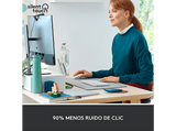 Ratón inalámbrico - Logitech Signature M650, Para manos grandes, Bluetooth-USB, Clics silenciosos, Windows, macOS, Personalizable, Blanco