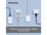 Auriculares de botón - Sony IER‑EX15C, con Micrófono, USB-C, iPhone/Android/Portátil/PC, Ligero, Graves potentes, Ideal para viajar/uso diario, Negro