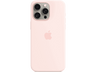 APPLE Funda de silicona con MagSafe para iPhone 15 Pro Max, Rosa claro