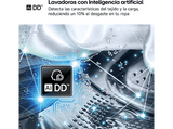 Lavadora carga frontal - LG F0P3CYV2W, 20 kg, 1000 rpm, 14 programas, TurboWash™ 360˚, Steam™, Blanco