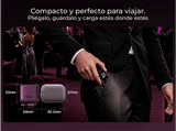 Cargador de pared - Baseus PicoGo AH22,  100W, USB-C, Carga ultrarrápida simultánea, Triple puerto, Pantalla inteligente, Con cable 1m, Dark Cherry