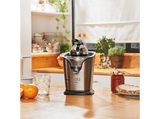 Exprimidor - Black+Decker BXJE100E, 100 W, 2 Conos, Desmontable, Apto lavavajillas, Inox