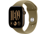 Apple Watch Series 12 (2026), GPS+CEL, 46mm, Caja de aluminio Bronce oscuro, Correa deportiva Verde oliva, Talla M/L, Siri AI
