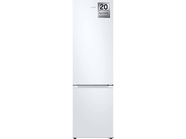 Frigorífico combi -  Samsung SMART AI RB38C605CWW/EF, No Frost, 203 cm, 390l, All-Around Cooling, WiFi, Blanco