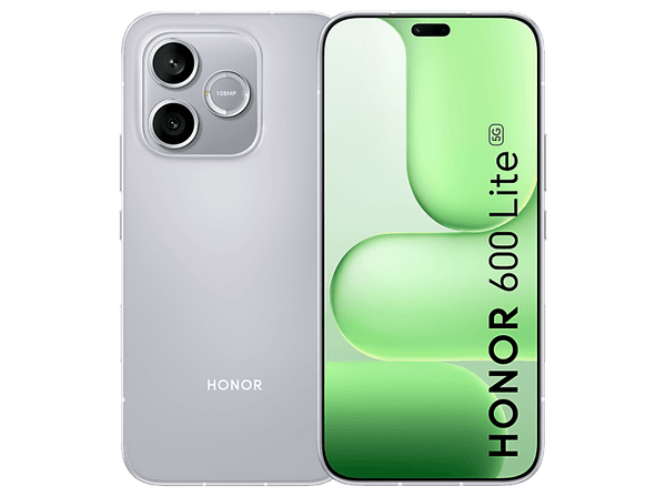 Móvil - Honor 600 Lite, Velvet Grey, 256 GB, 8 GB RAM, 6.6 " AMOLED, MediaTek Dimensity 7100 Elite, 6520 mAh