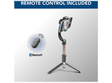 Estabilizador - CellularLine FREEMOTION, 3 funciones en 1, Anti-vibraciones, Con Bluetooth y control remoto, Negro