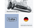 Afeitadora - Braun Afeitadora Eléctrica Series 6 62-S7650CC, Centro SmartCare, +2 Accesorios, 60 min autonomía, Afeitado en seco y en mojado, Plata