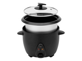 Arrocera - Jata JEAR2510, 400 W, 1 l, Selector de Programas, Rapa de Vidrio Templado, Negro