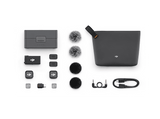 Micrófono - DJI MIC 3 (2 TX + 1 RX + Estuche de carga), Inalámbrico, Cancelación de ruido avanzada, 28h Autonomía, Negro